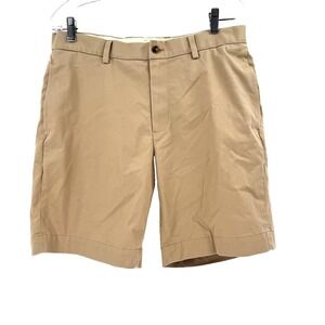 Brooks Brothers Advantage Chino Shorts Men's 34 Khaki Tan Preppy Casual Stretch